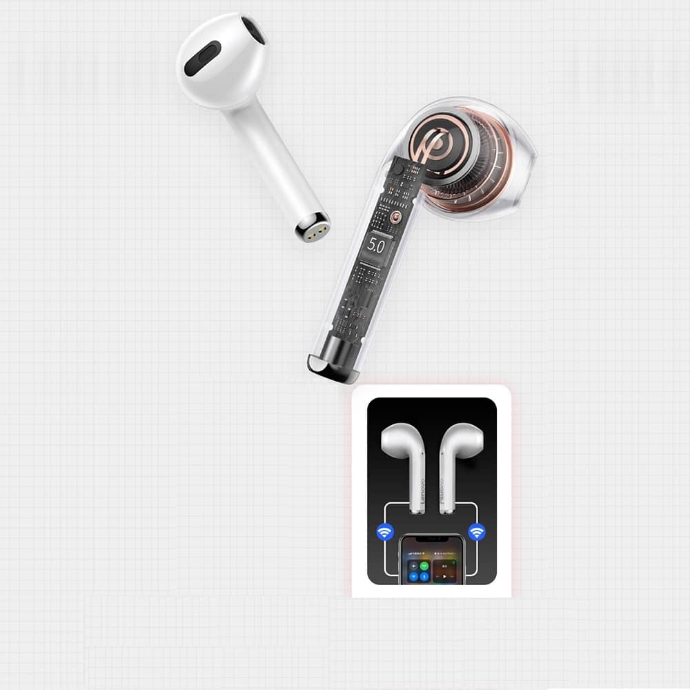Słuchawki BLUETOOTH LENOVO LP2 Bezprzewodowe Sport