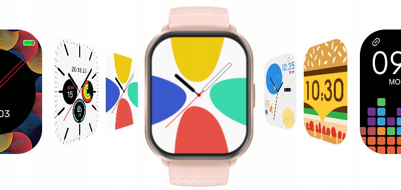 Smartwatch Zegarek Polskie Menu Rozmowy Sport Smart Watch Różowy Damski
