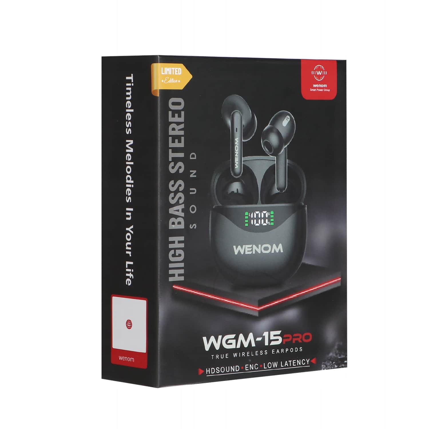 Słuchawki bezprzewodowe Sportowe 15pro Enc TWS Bluetooth 5,3 z POWERBANKIEM