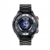 Smartwatch Męski Zegarek AMOLED Czarny Tętno Ciśnienie Smart Watch Sport