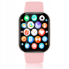 Smartwatch męski / damski – rozmowy, sport, zdrowie, IP68, Różowy Ciśnienie