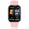 Smartwatch męski / damski – rozmowy, sport, zdrowie, IP68, Różowy Ciśnienie