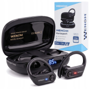 SŁUCHAWKI BEZPRZEWODOWE BLUETOOTH 5.4 PRO SPORTOWE DNR WENOM AURASPORT ANC