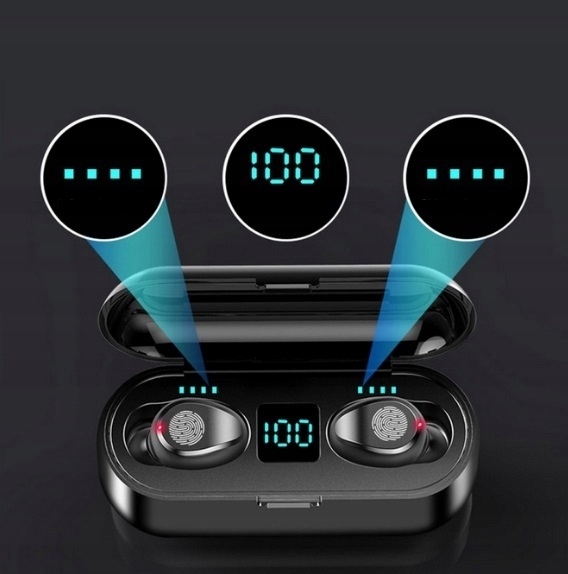Słuchawki Bluetooth F9 TWS V5.0 Wodoodporne